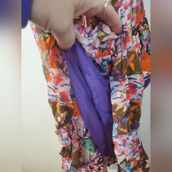 NWT Anthropologie Bhanuni By Jyoti Square Neck Maxi Dress Size 4 Garden Party - Picture 12 of 16